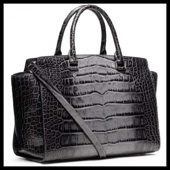 NWOT Michael Kors Large Selma Embossed Leather Bag - Picture 3 of 8